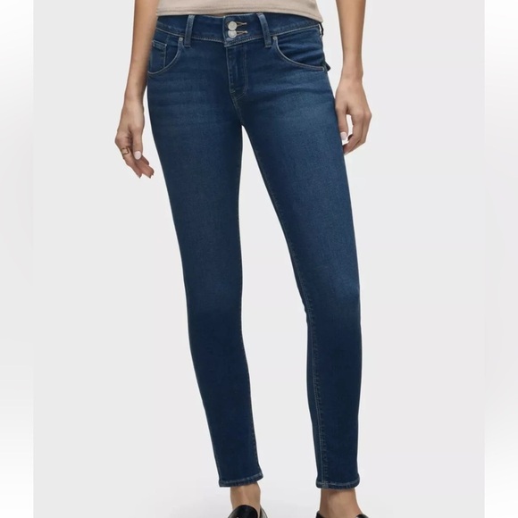 HUDSON “COLLIN SKINNY” Women's whiskered light faded Blue denim Jeans sz 29 GUC - Picture 16 of 16